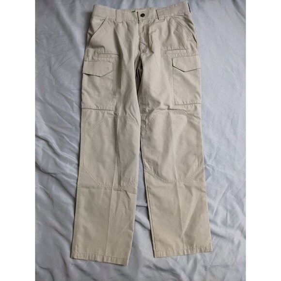 First Tactical Pants Khaki Double Knee Polyester Blend Mens Size 33X32 - Picture 1 of 14